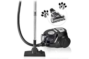 Venga! Mocny odkurzacz cyklonowy, bez worka, z 5 akcesoriami ze specjalną szczotką do sierści zwierząt i filtrem powietrza HEPA, 700 W, czarny/srebrny, VG VC 3300