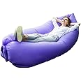 ZTOONE Inflatable Lounger Couch Air Lounger Lazy Sofa with Carry Bag,Hammock Inflatable Mattress Inflatable Bed Pool Float for Swim,Camping,Beach,Hiking,Park,Backyard, Pool, Picnics (Purple)