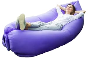 ZTOONE Inflatable Lounger Couch Air Lounger Lazy Sofa with Carry Bag,Hammock Inflatable Mattress Inflatable Bed Pool Float for Swim,Camping,Beach,Hiking,Park,Backyard, Pool, Picnics (Purple)