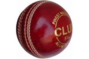 LABH TRADERS Shield 20 Two-Piece Water Proof Cricket Leather Ball, Regular Size (Red)