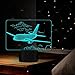 Produktbild Flugzeug Sucht 3D Flugzeug 3D Led Tischlampe Nachtlicht 3Aaa Batteriebetrieben