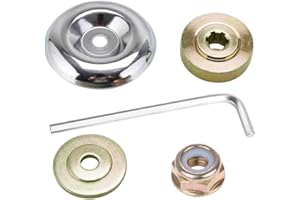 JPGhaha Blades Trimmer Adapter Kit Metal 5PCS Universal Brush Cutter Blade Gearbox Nut Attachment Kit Lawnmower Replacement Parts for Parker Strimmer Weed Wacker
