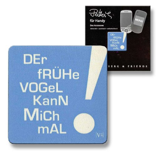 Putztuch fürs Handy Displayputztuch Der frühe Vogel kann mich mal!