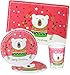 Produktbild 3 tlg. Set _ Teller & Platzdeckchen & Trinkbecher - " Teddy - Merry Christmas / Frohe Weihnachten " - Speiseteller / Plätzchenteller - Keksteller / Melaminteller - mehrweg - für Erwachsene & Kinder - Plastikgeschirr / Plastikteller - Kinderteller - Kindergeschirr - Servierteller - Becher Kunststoffteller - bunt Geschirr / Esslerngeschirr - Unterteller / Platzteller - für Plätzchen Weihnachtsteller / Kerzenteller - Dekoteller - Gebäckteller