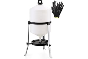 Zootec Abbeveratoio per Galline, Polli, Anatre, Oche, Automatico in Plastica con Serbatoio da 30 LITRI, Facile da Riempire, Spostare e Pulire [Made in Italy] + Guanti tg.9