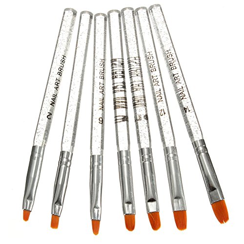 7x Professional Nail Art Design DIY Painting Brush Pen Manicure Decor UV Gel Liquid Brush Decor Tool