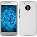 Produktbild PhoneNatic Case für Lenovo Moto G5 Hülle weiß gummiert Hard-case + 2 Schutzfolien