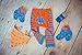 Blade and Rose Baby Boys Dinosaur Leggings + Matching Socks 2 Pack. Orange (1-2 years)