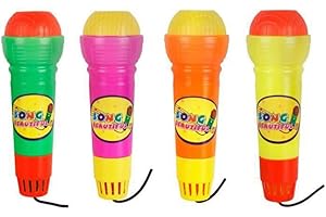 jojofuny Kinderspielzeug 4 Stücke Echo Mikrofon Batterie Freie Stimme Verst?rkt Mikrofon Spielzeug für Kinder Zuf?llige Farbe Lernspielzeug Für Kinder