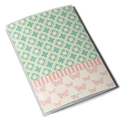 Mutterpass/Mutter-Kind-Pass Hülle 3-teilig Eule & Schmetterling Schutzhülle personalisierbar mit Namen (Deutschland/Österreich) - 6