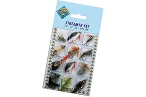 WURMBADEN Streamer Angel Lot de 12 truite kartinatv truites mouches Kit de pêche complet poissons prédateurs leurre Hecht kartinatv truite appâts Leurre