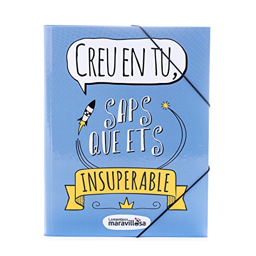 La Mente es Maravillosa - Carpeta con frase y dibujo divertido (Diseño Cree en ti) (Catalán)