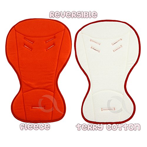 Baby car seat buggy INSERT LINER - REVERSIBLE Summer and Winter 2-in-1 ( red )
