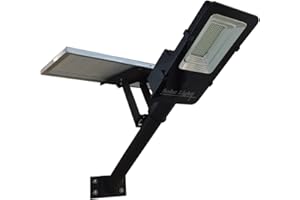 ‎JANDEI JANDEI LED-Solarlampe/Straßenlampe mit orientierbarem Solarmodul. 60W. 6000K. Für Außenbereich und Ion-Lithium Batterie. Mit Fernbedienung.