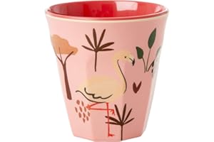 RICE Klein Melamin Kinderbecher - Pink - Jungle Animals Print