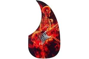 Vaguelly Rotes Universal-schlagbrett Für Gitarre Selbstklebend Für Akustikgitarre Gq434