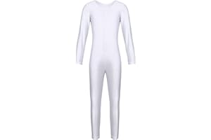 iiniim Enfant Fille Justaucorps Danse Gymnastique Ballet Léotard Body Sport Combinaison Manches Longues Jumpsuit Unitard Collant Dansewear 3-12 Ans