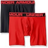 under armour 9 boxerjock 3 pack Cintura mejorada. Under Armour Men\'s Original Series 6\" Boxerjock 2-Pack, Black/Red, Large