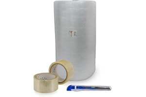 Sumicel - Pack Mudanza con rollo de plástico de burbujas de 100 cm de ancho y 100 metros de longitud (Pack 11)