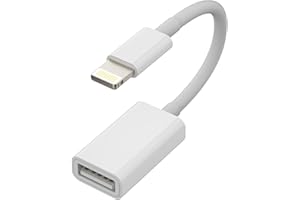 KEFIANY Lightning USB Adapter Kabel Iphone Klinke OTG Zubehör Tastaturen Kompatibel mit USB Stick Kartenlesegerät Kamera Kartenleser Maus Hub Flash Drive 14 13 12 11 Pro Max Mini 8 7 Plus X Xr Se 6 Ipad Air