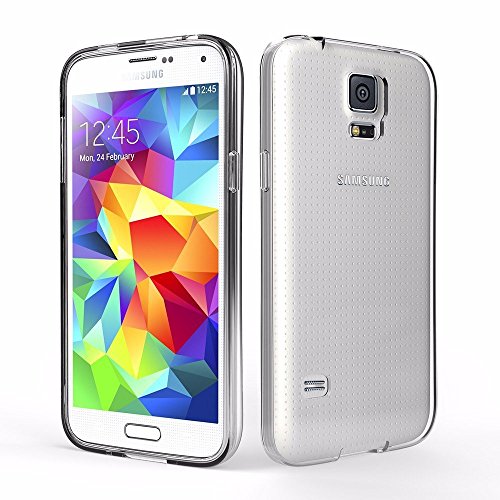 Samsung Galaxy S5 Mini Funda  iVoler TPU Silicona Case Cover Dura Parachoques Carcasa Funda Bumper para Samsung Galaxy S5 Mini   Ultra-delgado   Shock-Absorci  n   Anti-Ara  azos   Transparente - Garant  a Incondicional de 18 Meses