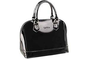 Yan Show Women's Satchel Purse Large Tote Lady Shoulder Bag Patent Leather Handbag Top Handle Shell Bag