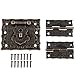 Produktbild 1pc Retro Antik Design Möbel Schrank Dekorative Jewelry Box Verriegelung schließbändern Schloss und 2 Scharniere mit Schrauben Bronze Farbe