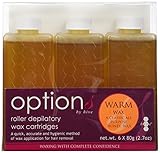 Hive Options Classic Warm Honey Wax Roller Depilatory Wax Cartridges 80g - Pack of 6