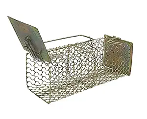 Krisah  Rat/Mouse/Rodent Trap Cage Rustic Copper (1, Medium/20.5 X 8 X 8 cm)