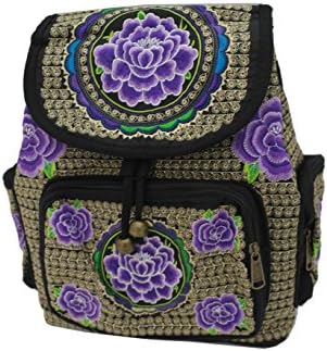 Handmade Hmong Hill Tribe Bohemian StyleTribal Ethnic Vintage Thai Indian rucksack embroidery Boho Hippie backpack bag