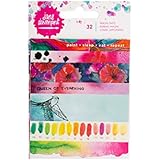 Jane Davenport Mixed Media Washi Tape Book - 5 Sheets - 32 Washi Tape Strips