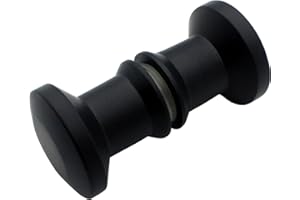 KEABATH 1pc Black Zinc Alloy Shower Door Knobs Round Glass Door Pull Knobs for Shower Enclosure Bath Screen Door Knob Handle Replacement