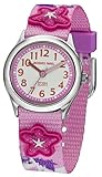 Jacques Farel HCC3134 - Mädchen-Armbanduhr, Armband aus buntem Stoff