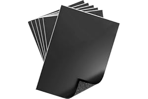 TAOBWN 6pcs A4 Magnetic Sheets with Adhesive Backing for DIY Crafts Strong Craft Magnet Paper to Make Flexible Magnet Self Sticky Tapes, Strips, Squares for School Classroom Board Fridge Photos