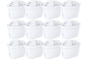 Mutital confezione da 12 cartucce filtranti per acqua, compatibili con i filtri Brita Maxtra+, Aquaphor, Dafi e altre caraffe filtranti – Filtrazione a carbone attivo (12)