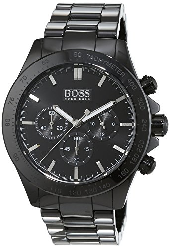 Hugo Boss Ikon Men's Quartz Black Chronograph Black Ceramic Bracelet 1513197