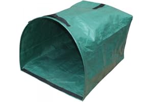 PREIS-ZONE BRADAS - TQ-BF200, Sacco pieghevole 200 l autoportante orizzontale, Cestello in tessuto resistente raccogli foglie, erba tagliata e rifiuti