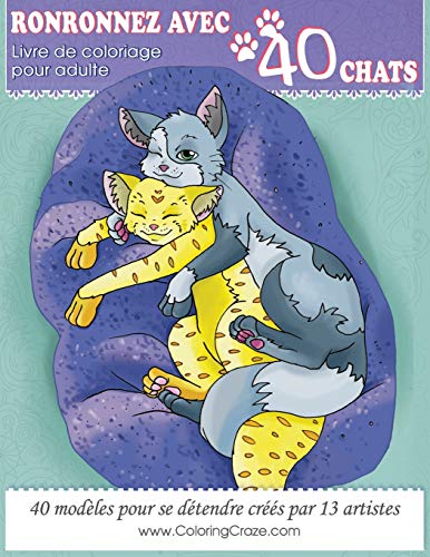 Ebooks gratuits en ligne télécharger EPUB Livre de coloriage pour adulte: Ronronnez avec 40 chats, Pages de coloriage adultes pour se détendre par ColoringCraze EPUB DJVU FB2 by author