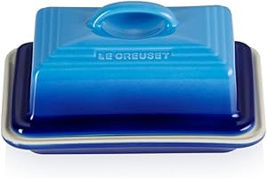 Le Creuset Stoneware Butter Dish, 900 g, 17 x 12.5 x 9 cm, Azure, 70837172200000