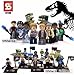 Produktbild mini figures star wars marvel avengers toy man keyrings dc super fits with lego Jurassic world - 10/8 mini fig...