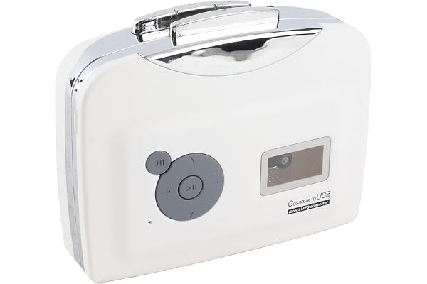 VBESTLIFE Lecteur de Cassette Portable, Convertisseur de Cassette Audio à MP3 Flash USB avec écouteurs uitable pour XP/Vista / 7