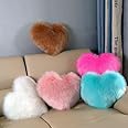 Catchyx Cart Set Of 5 Small Size Heart Shape Polyester Filled Pillow, Different Colors (5),Multi