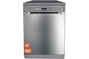 Hotpoint Ariston HFO 3O32 CW X – Lavastoviglie a Libera Installazione 60 cm, 14 Coperti, Motore Inverter, ActiveDry, Active 3D Zone Wash, Classe D, Inox