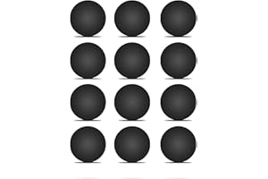 LeFix Paquete de 12 patas de goma de silicona con puntos (diámetro:1.46cm)con adhesivo,compatible con DELL,Asus,Lenovo,HP portátil,carcasa de computadora,elevador de teclado,pies de electrodomésticos