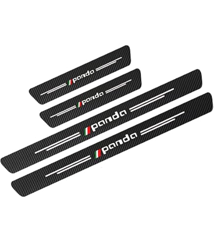 Baguettes De Protection Latérales Noires Pour FIAT Panda III (2012-) - Anti-rayures