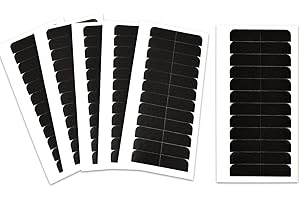 YTBYT 180 Stück Ersatz Tapes Extensions Kleber Ersatztapes Klebestreifen In Hair Extension für Haarverlängerungen (4 x 0,8 cm Schwarz)