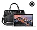 Produktbild reboon Laptop-Tasche in Schwarz Echt-Leder für Apple MNYJ2D 12 | Damen/Herren