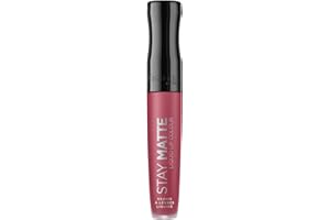 Rimmel - Rouge à Lèvres Stay Matte Liquide - Fini mat - Waterproof et sans transfert - 210 Rose & Shine - 5,5ml