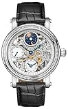 SELVA Herren-Armbanduhr mit Handaufzug, Sonne- und Mondphase, kleine Sekunde - C338607