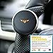 Price comparison product image STATUS MINI & STAR Power Handle Steering Wheel Spinner Knob for All Car Vehicle (Black)